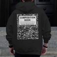 Composition Book Notebook Teachers Matching Group Halloween Men Zip Up Hoodie Back Print, funny design