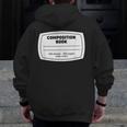 Composition Notebook Halloween Costume Teacher Student Men Zip Up Hoodie Back Print, funny design Composition Notebook Halloween Costume Teacher Student Men Zip Up Hoodie Back Print, funny design