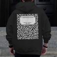 Composition Notebook Matching Group Halloween Teachers Men Zip Up Hoodie Back Print, funny design