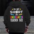 Cool Kindergarten Teacher Art For Men Women Preschool Kinder Men Zip Up Hoodie Back Print, funny design