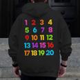 Counting 1-10 Learn To Count Number School Kids Teacher Men Zip Up Hoodie Back Print, funny design Counting 1-10 Learn To Count Number School Kids Teacher Men Zip Up Hoodie Back Print, funny design