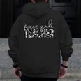 Cow Print For Elementary School First Grade Teachers Men Zip Up Hoodie Back Print, First Grade Teacher Gifts, funny design Cow Print For Elementary School First Grade Teachers Men Zip Up Hoodie Back Print, First Grade Teacher Gifts, funny design