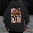Cowboy Teacher These Boots Are Made-For Teaching School Men Zip Up Hoodie Back Print, funny design Cowboy Teacher These Boots Are Made-For Teaching School Men Zip Up Hoodie Back Print, funny design