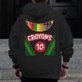 Crayon Box Fun Teacher Student Crayon Squad Halloween 2022 Men Zip Up Hoodie Back Print, funny design Crayon Box Fun Teacher Student Crayon Squad Halloween 2022 Men Zip Up Hoodie Back Print, funny design