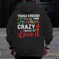 Crazy Teacher Men Women School Teachers Men Zip Up Hoodie Back Print, funny design