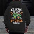Creepin It Real Monster School 5th Grade Teacher Halloween Men Zip Up Hoodie Back Print, funny design Creepin It Real Monster School 5th Grade Teacher Halloween Men Zip Up Hoodie Back Print, funny design