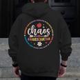 Cute Chaos Coordinator Teacher First Day Of School Men Zip Up Hoodie Back Print, funny design Cute Chaos Coordinator Teacher First Day Of School Men Zip Up Hoodie Back Print, funny design