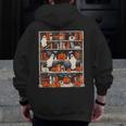 Cute Ghost Book Reading Books Lover Spooky Teacher Halloween Men Zip Up Hoodie Back Print, funny design Cute Ghost Book Reading Books Lover Spooky Teacher Halloween Men Zip Up Hoodie Back Print, funny design
