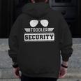 Daycare Provider Toddler Security Childcare Worker Teacher For Men Women Kids Men Zip Up Hoodie Back Print, funny design