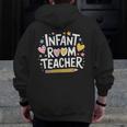 Daycare Provider Toddler Teaching Infant Room Teacher Men Zip Up Hoodie Back Print, funny design