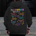 Dear Student Behind Me Teacher Appreciation Back To School Men Zip Up Hoodie Back Print, funny design Dear Student Behind Me Teacher Appreciation Back To School Men Zip Up Hoodie Back Print, funny design