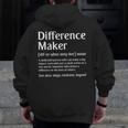 Difference Maker Definition Vintage Teachers Mom Boss Women Men Zip Up Hoodie Back Print, Couple Gifts, funny design Difference Maker Definition Vintage Teachers Mom Boss Women Men Zip Up Hoodie Back Print, Couple Gifts, funny design