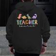 Dinosaur Teacher Teachersaurus Rex Dino Men Zip Up Hoodie Back Print, funny design Dinosaur Teacher Teachersaurus Rex Dino Men Zip Up Hoodie Back Print, funny design