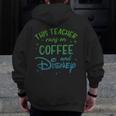 Disney This Teacher Runs On Coffee And Disney Gradient Logo Men Zip Up Hoodie Back Print, funny design Disney This Teacher Runs On Coffee And Disney Gradient Logo Men Zip Up Hoodie Back Print, funny design