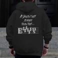 It Doesn't Get Scarier Halloween Music Teacher Costume For Men Women Men Zip Up Hoodie Back Print, funny design