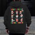 What Are We Doing Today PE Teacher Snowman Christmas Men Zip Up Hoodie Back Print, Pe Teacher Gifts, funny design What Are We Doing Today PE Teacher Snowman Christmas Men Zip Up Hoodie Back Print, Pe Teacher Gifts, funny design