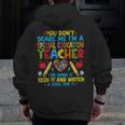 You Don't Scare Me I'm A Special Education Teacher SPED Men Zip Up Hoodie Back Print, funny design You Don't Scare Me I'm A Special Education Teacher SPED Men Zip Up Hoodie Back Print, funny design