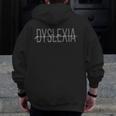 Dyslexia Practitioner Teacher Dyslexia Therapist Awareness For Men Women Men Zip Up Hoodie Back Print, funny design Dyslexia Practitioner Teacher Dyslexia Therapist Awareness For Men Women Men Zip Up Hoodie Back Print, funny design
