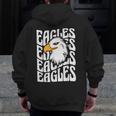 Eagles School Sports Fan Team Spirit Teacher Parent Student Men Zip Up Hoodie Back Print, funny design Eagles School Sports Fan Team Spirit Teacher Parent Student Men Zip Up Hoodie Back Print, funny design
