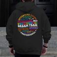 Educators Special Ed Teacher Special Education Dream Team Men Zip Up Hoodie Back Print, funny design