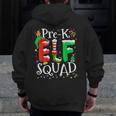 Elf Squad Pre-k Teacher Christmas Child Xmas Men Zip Up Hoodie Back Print, funny design Elf Squad Pre-k Teacher Christmas Child Xmas Men Zip Up Hoodie Back Print, funny design