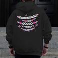 Enchanted To Teach You Bracelet Teacher Back To School Men Zip Up Hoodie Back Print, funny design