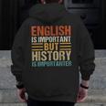 English Is Important But History Is Importanter Teachers Men Women Girls Kids Men Zip Up Hoodie Back Print, History Teacher Gifts, English Teacher Gifts, funny design English Is Important But History Is Importanter Teachers Men Women Girls Kids Men Zip Up Hoodie Back Print, History Teacher Gifts, English Teacher Gifts, funny design