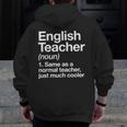 English Teacher Definition Back To School First Day Men Zip Up Hoodie Back Print, English Teacher Gifts, funny design English Teacher Definition Back To School First Day Men Zip Up Hoodie Back Print, English Teacher Gifts, funny design