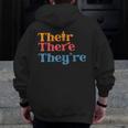 English Teacher Their There Theyre Grammar Men Women Men Zip Up Hoodie Back Print, English Teacher Gifts, funny design English Teacher Their There Theyre Grammar Men Women Men Zip Up Hoodie Back Print, English Teacher Gifts, funny design