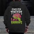 English Teachers Love Brains Zombie Teacher School Halloween Men Zip Up Hoodie Back Print, English Teacher Gifts, funny design English Teachers Love Brains Zombie Teacher School Halloween Men Zip Up Hoodie Back Print, English Teacher Gifts, funny design
