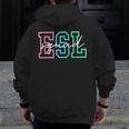 ESL Squad Teacher English As A Second Language Men Zip Up Hoodie Back Print, Esl Teacher Gifts, English Teacher Gifts, funny design ESL Squad Teacher English As A Second Language Men Zip Up Hoodie Back Print, Esl Teacher Gifts, English Teacher Gifts, funny design