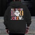 ESL Teacher Boo Crew Halloween Costume Men Zip Up Hoodie Back Print, Esl Teacher Gifts, funny design