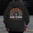 Every Student Matters Paraprofessional Support Teacher Men Zip Up Hoodie Back Print, funny design