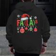 FA LA 8 Christmas Santa FA La Math Teacher Student Men Zip Up Hoodie Back Print, funny design FA LA 8 Christmas Santa FA La Math Teacher Student Men Zip Up Hoodie Back Print, funny design
