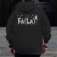 Fa La 8 Shirt Math Teacher Christmas Men Zip Up Hoodie Back Print, funny design