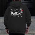 FA LA8 Christmas Santa Fa La Math Teacher Mathematic Men Zip Up Hoodie Back Print, funny design