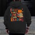 Fall In Love With Reading Autumn Thanksgiving Shirt Teacher Men Zip Up Hoodie Back Print, funny design Fall In Love With Reading Autumn Thanksgiving Shirt Teacher Men Zip Up Hoodie Back Print, funny design