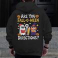 Are You Fall O Ween Directions Halloween Teacher Ghost Men Zip Up Hoodie Back Print, funny design Are You Fall O Ween Directions Halloween Teacher Ghost Men Zip Up Hoodie Back Print, funny design