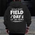 Field Day Second 2nd Grade Orange 2025 Boy Girl Teacher Men Zip Up Hoodie Back Print, 2nd Grade Teacher Gifts, funny design Field Day Second 2nd Grade Orange 2025 Boy Girl Teacher Men Zip Up Hoodie Back Print, 2nd Grade Teacher Gifts, funny design