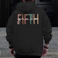 Fifth Grade Girls Boys Teacher Team 5th Grade Squad Men Zip Up Hoodie Back Print, funny design Fifth Grade Girls Boys Teacher Team 5th Grade Squad Men Zip Up Hoodie Back Print, funny design