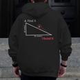 Find X Math Teacher Graphic Sarcastic Novelty Dad Joke Men Zip Up Hoodie Back Print, Couple Gifts, funny design