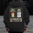 First Coffee Then Data SPED Teacher Taking a Break Men Zip Up Hoodie Back Print, funny design First Coffee Then Data SPED Teacher Taking a Break Men Zip Up Hoodie Back Print, funny design
