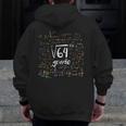 First Day Of School 8th Grade Square Root Of 64 Math Teacher Men Zip Up Hoodie Back Print, First Grade Teacher Gifts, funny design