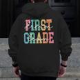 First Grade Dream Team Back To School 1st Grade Teacher Men Zip Up Hoodie Back Print, First Grade Teacher Gifts, funny design