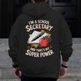 Front Office Teacher Admin Mother I'm A School Secretary Men Zip Up Hoodie Back Print, funny design Front Office Teacher Admin Mother I'm A School Secretary Men Zip Up Hoodie Back Print, funny design