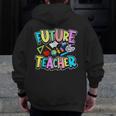 Future Teacher Kid's Career Men Zip Up Hoodie Back Print, Future Teacher Gifts, funny design Future Teacher Kid's Career Men Zip Up Hoodie Back Print, Future Teacher Gifts, funny design