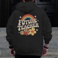 Future Teacher Kids Youth Girls Rainbow Pre-k Kindergarten Men Zip Up Hoodie Back Print, Future Teacher Gifts, funny design Future Teacher Kids Youth Girls Rainbow Pre-k Kindergarten Men Zip Up Hoodie Back Print, Future Teacher Gifts, funny design