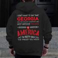 Georgia Teachers Classroom Tshirt Men Zip Up Hoodie Back Print, funny design