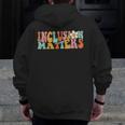 Gnoovy Vintage Inclusion Matters Special Education Teacher Men Zip Up Hoodie Back Print, funny design Gnoovy Vintage Inclusion Matters Special Education Teacher Men Zip Up Hoodie Back Print, funny design