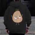 Good Egg Teacher Halloween Costume The Couch Potato Men Zip Up Hoodie Back Print, funny design